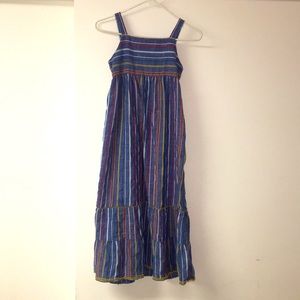 Girls 10/12 Cat&Jack blue tiered cotton sun dress